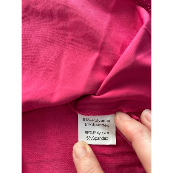 NEW WITH TAGS!‎ Kate Kasin Skirt Womens M Pink Metallic Pleated Mini Party Dance - Picture 6 of 7